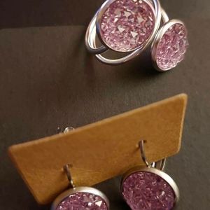 Handmade earring and ring set
